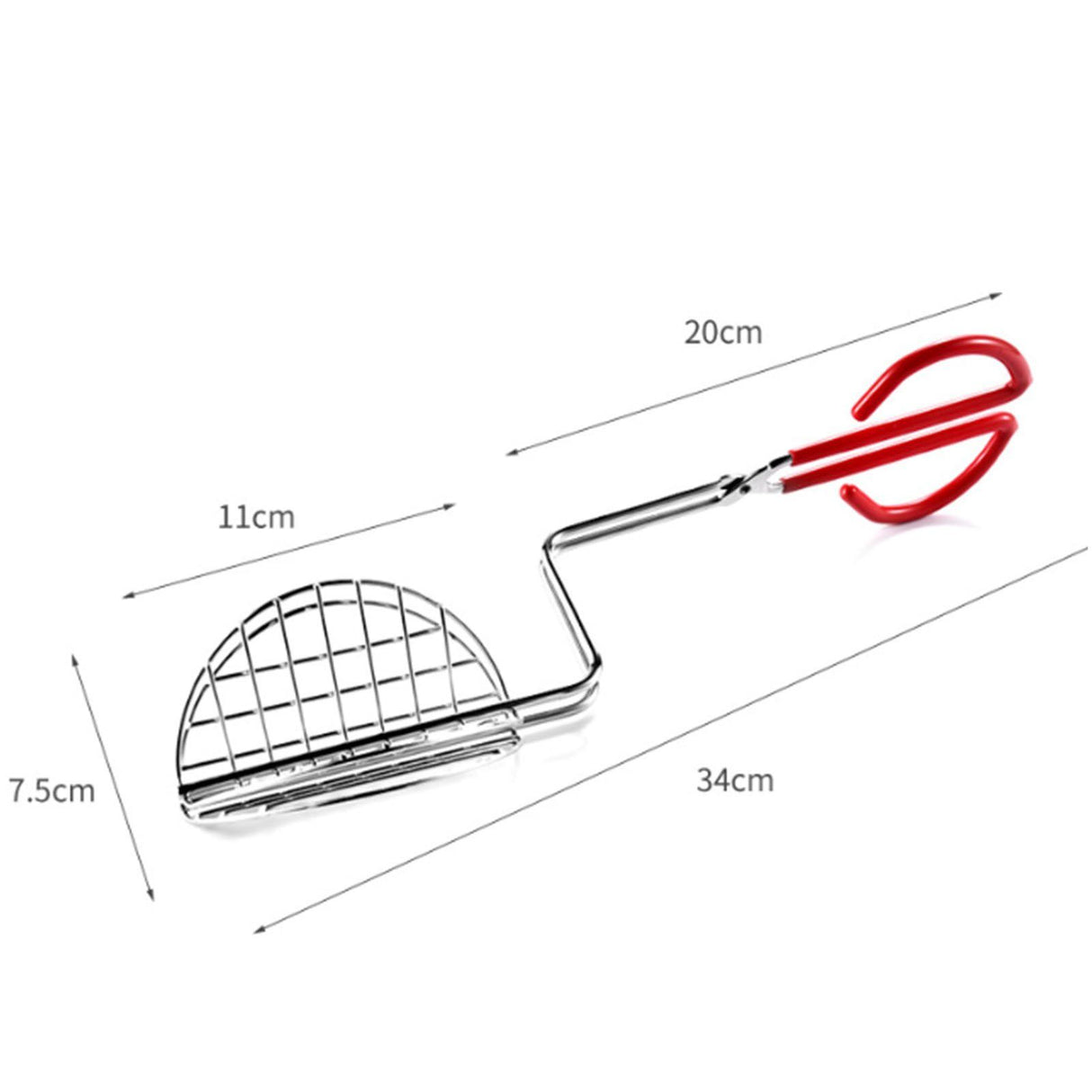 Taco Shell Tong with Long Handle Stainless Steel Taco Press For Making Homemade Taco Shells