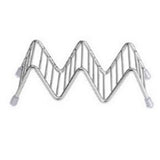Stainless Steel V Shaped Taco Holder Corn Roll Spring Roll Taco Stand Home Pancake Food Rack 2‑3 Grids 6.3x13.5x4.5cm/2.5x5.3x1.8in