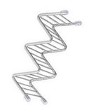 Stainless Steel V Shaped Taco Holder Corn Roll Spring Roll Taco Stand Home Pancake Food Rack 2‑3 Grids 6.3x13.5x4.5cm/2.5x5.3x1.8in