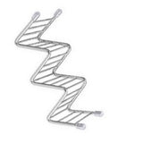 Stainless Steel V Shaped Taco Holder Corn Roll Spring Roll Taco Stand Home Pancake Food Rack 2‑3 Grids 6.3x13.5x4.5cm/2.5x5.3x1.8in