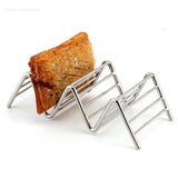 Stainless Steel V Shaped Taco Holder Corn Roll Spring Roll Taco Stand Home Pancake Food Rack 2‑3 Grids 6.3x13.5x4.5cm/2.5x5.3x1.8in