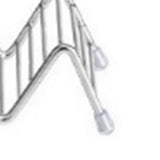 Stainless Steel V Shaped Taco Holder Corn Roll Spring Roll Taco Stand Home Pancake Food Rack 2‑3 Grids 6.3x13.5x4.5cm/2.5x5.3x1.8in
