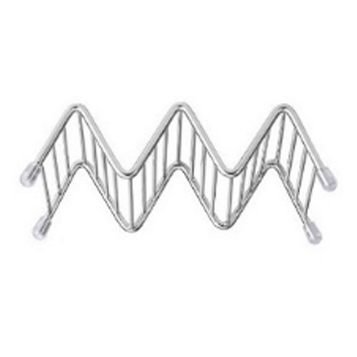Stainless Steel V Shaped Taco Holder Corn Roll Spring Roll Taco Stand Home Pancake Food Rack 2‑3 Grids 6.3x13.5x4.5cm/2.5x5.3x1.8in