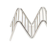 Stainless Steel V Shaped Taco Holder Corn Roll Spring Roll Taco Stand Home Pancake Food Rack 3‑4 Grids 6.3x18.5x4.5cm/2.5x7.3x1.8in
