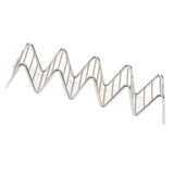 Stainless Steel V Shaped Taco Holder Corn Roll Spring Roll Taco Stand Home Pancake Food Rack 4‑5 Grids 6.3x22.5x4.5cm/2.5x8.9x1.8in
