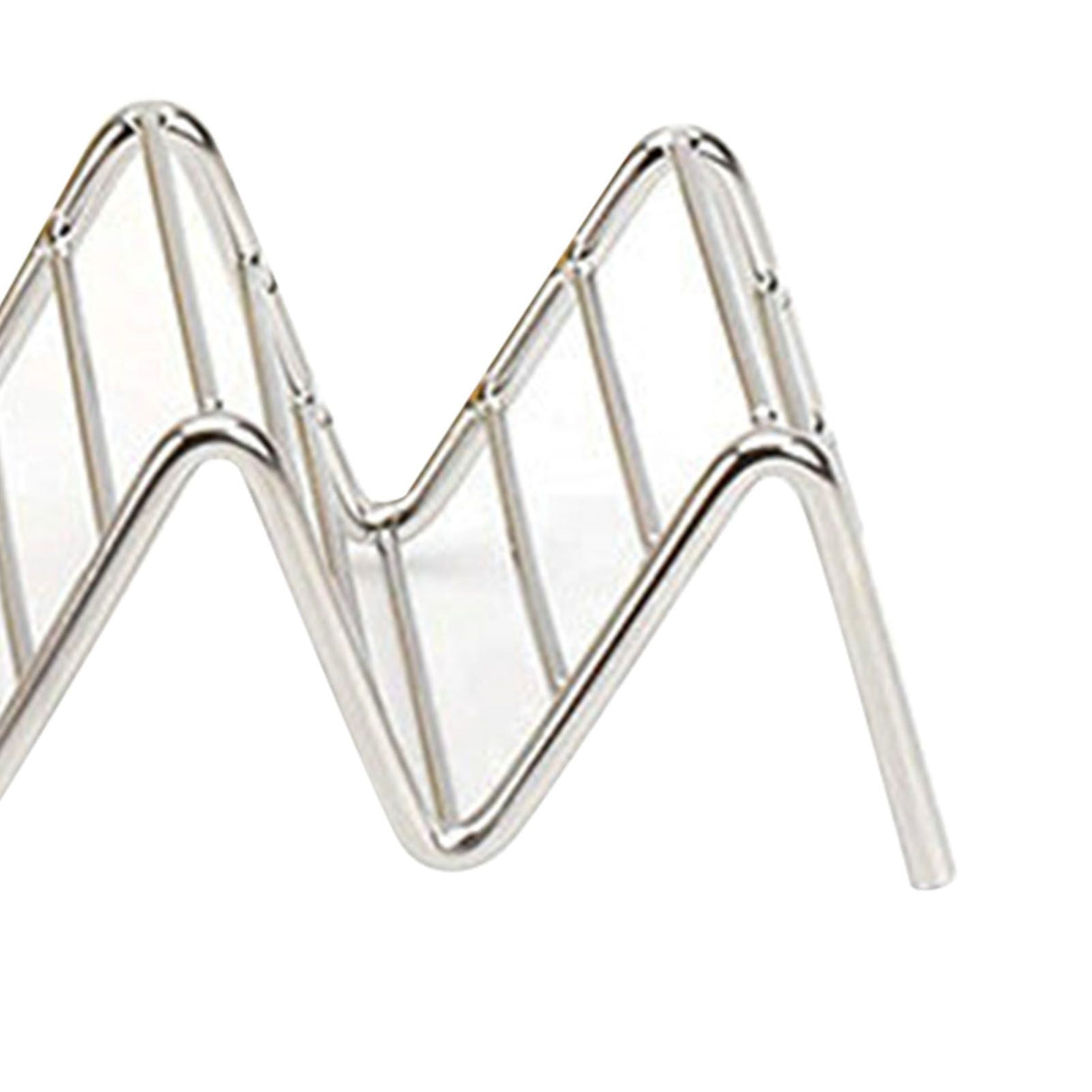 Stainless Steel V Shaped Taco Holder Corn Roll Spring Roll Taco Stand Home Pancake Food Rack 4‑5 Grids 6.3x22.5x4.5cm/2.5x8.9x1.8in