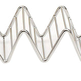 Stainless Steel V Shaped Taco Holder Corn Roll Spring Roll Taco Stand Home Pancake Food Rack 4‑5 Grids 6.3x22.5x4.5cm/2.5x8.9x1.8in