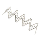 Stainless Steel V Shaped Taco Holder Corn Roll Spring Roll Taco Stand Home Pancake Food Rack 4‑5 Grids 6.3x22.5x4.5cm/2.5x8.9x1.8in