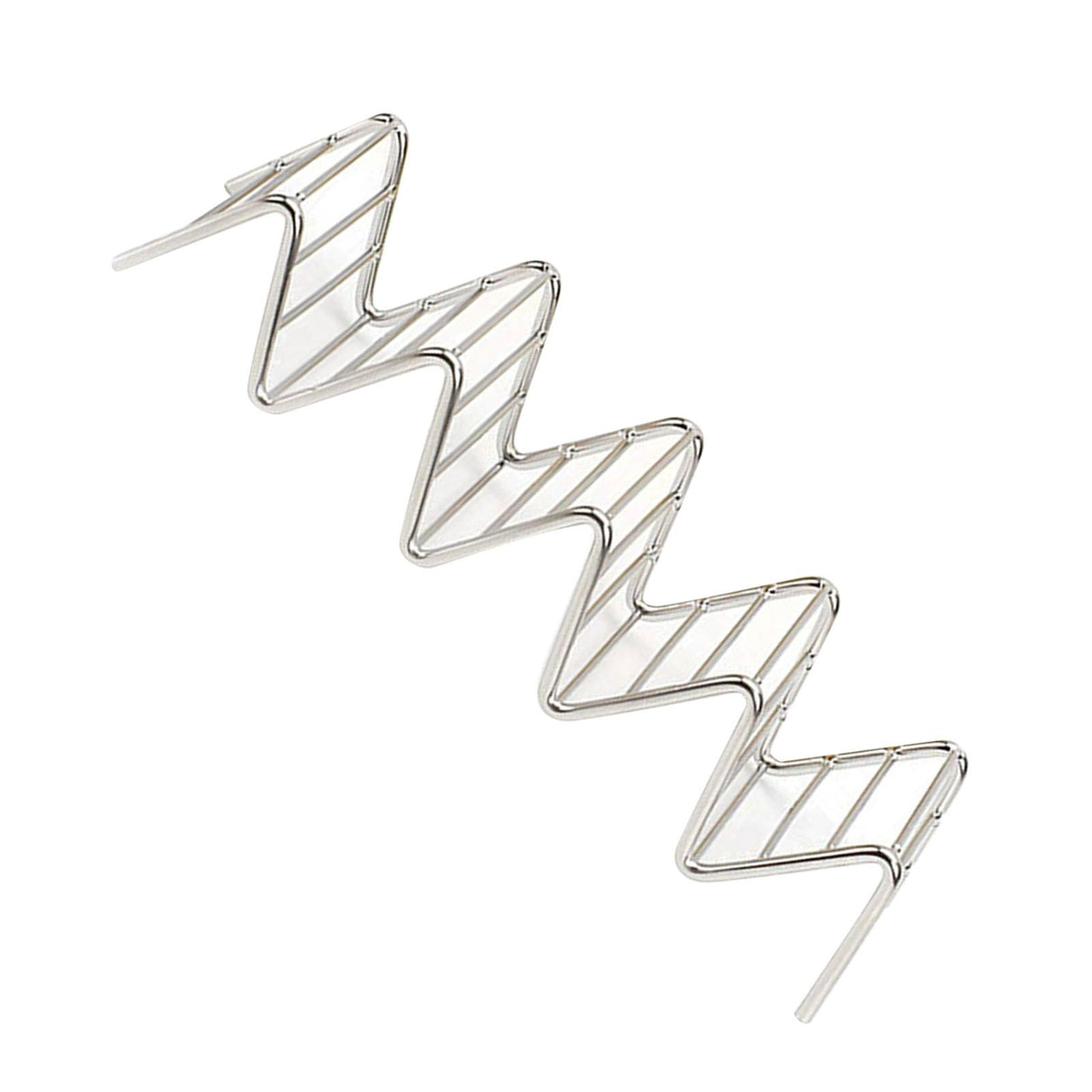 Stainless Steel V Shaped Taco Holder Corn Roll Spring Roll Taco Stand Home Pancake Food Rack 4‑5 Grids 6.3x22.5x4.5cm/2.5x8.9x1.8in