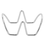Taco Holder U Shaped Taco Rack Stainless Steel Taco Shell Stand Up Holder for Baking Party Gathering 2 Grid