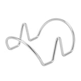 Taco Holder U Shaped Taco Rack Stainless Steel Taco Shell Stand Up Holder for Baking Party Gathering 2 Grid - Top-Down View
