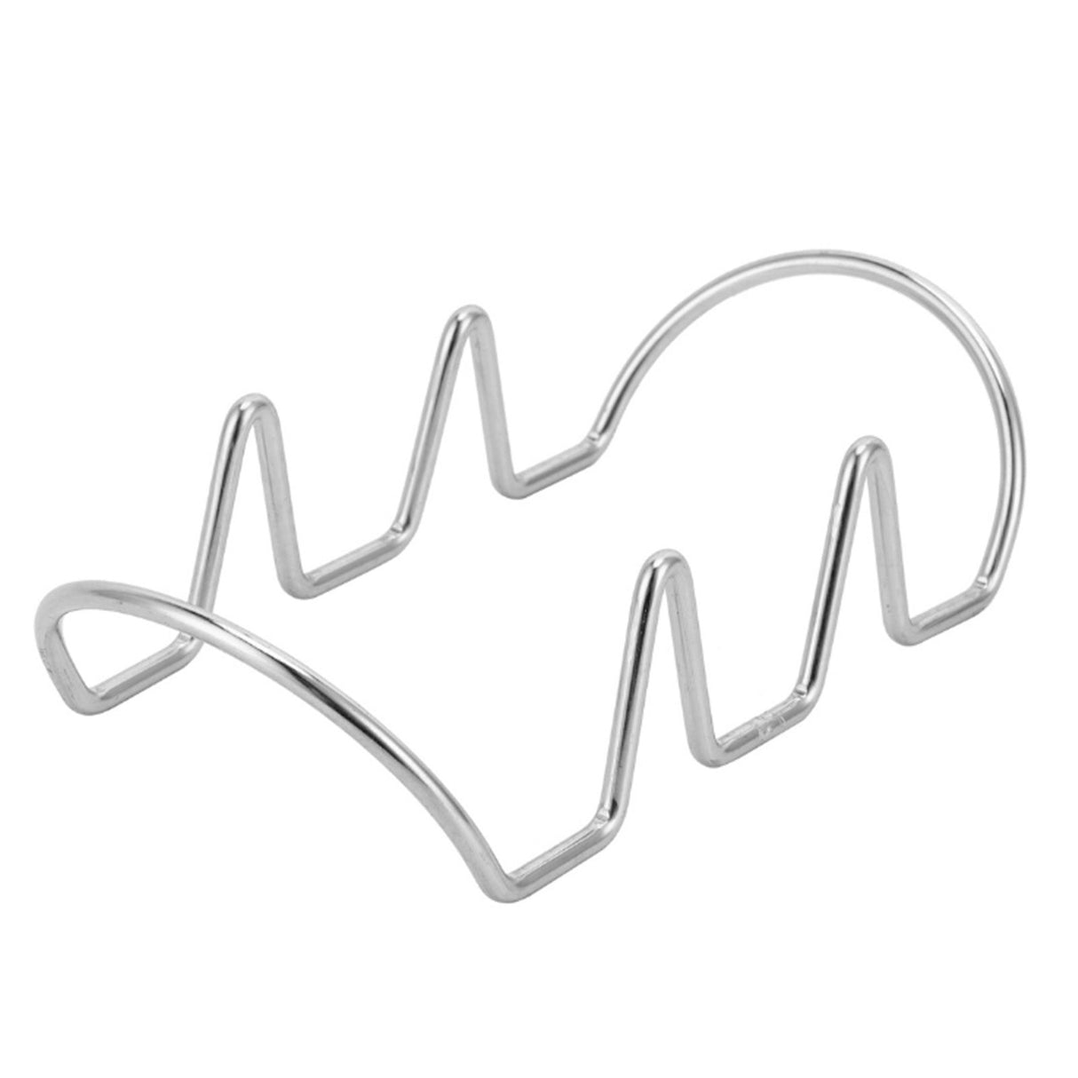 Taco Holder U Shaped Taco Rack Stainless Steel Taco Shell Stand Up Holder for Baking Party Gathering 3 Grid