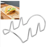 Taco Holder U Shaped Taco Rack Stainless Steel Taco Shell Stand Up Holder for Baking Party Gathering 3 Grid