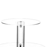 Cupcake Stand Multi Round Tiers Transparent Acrylic High Stability Cupcake Tower for Display Serving Party 3 Tier