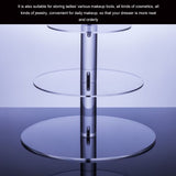 Cupcake Stand Multi Round Tiers Transparent Acrylic High Stability Cupcake Tower for Display Serving Party 3 Tier
