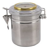 Cigar Jar Stainless Steel Silicone Ring with Hygrometer Waterproof Sealed Storage Jar for Home 96mmx129mm/3.8x5.1in - Close-Up Angle