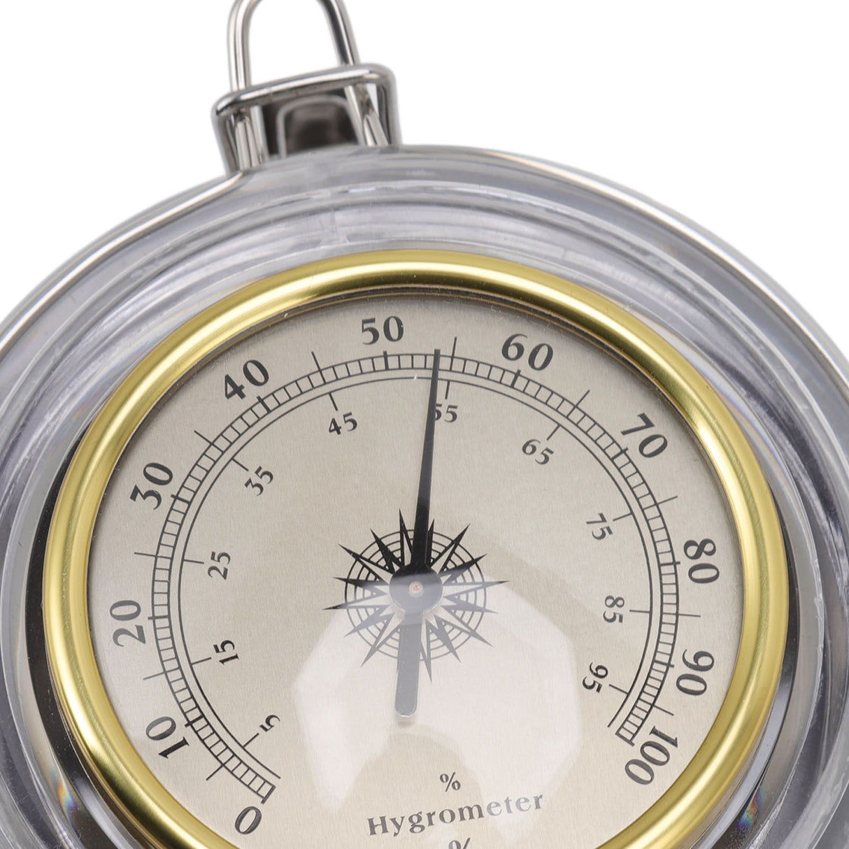 Cigar Jar Stainless Steel Silicone Ring with Hygrometer Waterproof Sealed Storage Jar for Home 96mmx129mm/3.8x5.1in