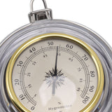 Cigar Jar Stainless Steel Silicone Ring with Hygrometer Waterproof Sealed Storage Jar for Home 96mmx129mm/3.8x5.1in