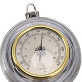 Cigar Jar Stainless Steel Silicone Ring with Hygrometer Waterproof Sealed Storage Jar for Home 96mmx173mm/3.8x6.8in