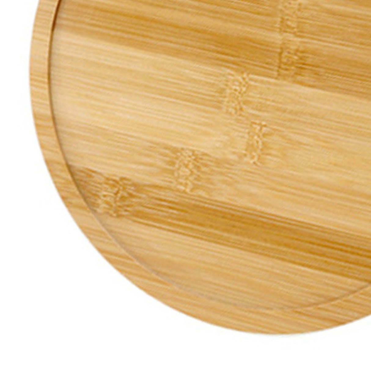 Bamboo Wood Pizza Tray Clear Texture Comfortable Hand Feeling Round Wooden Pizza Serving Plate 6in for 5in Pizzas
