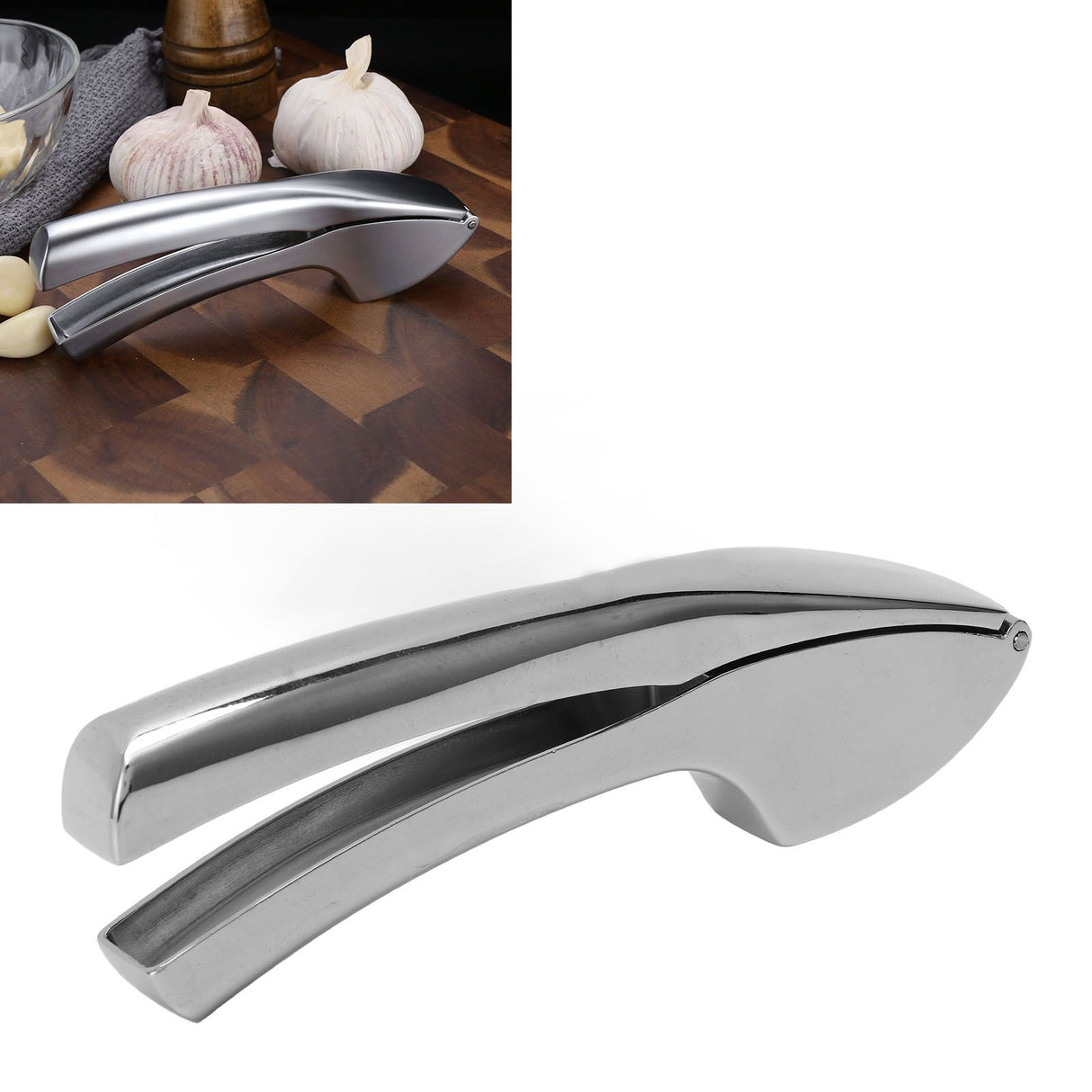 Manual Garlic Press Kitchen Garlic Masher Multifunctional Zinc Alloy Garlic Puree Squeezer