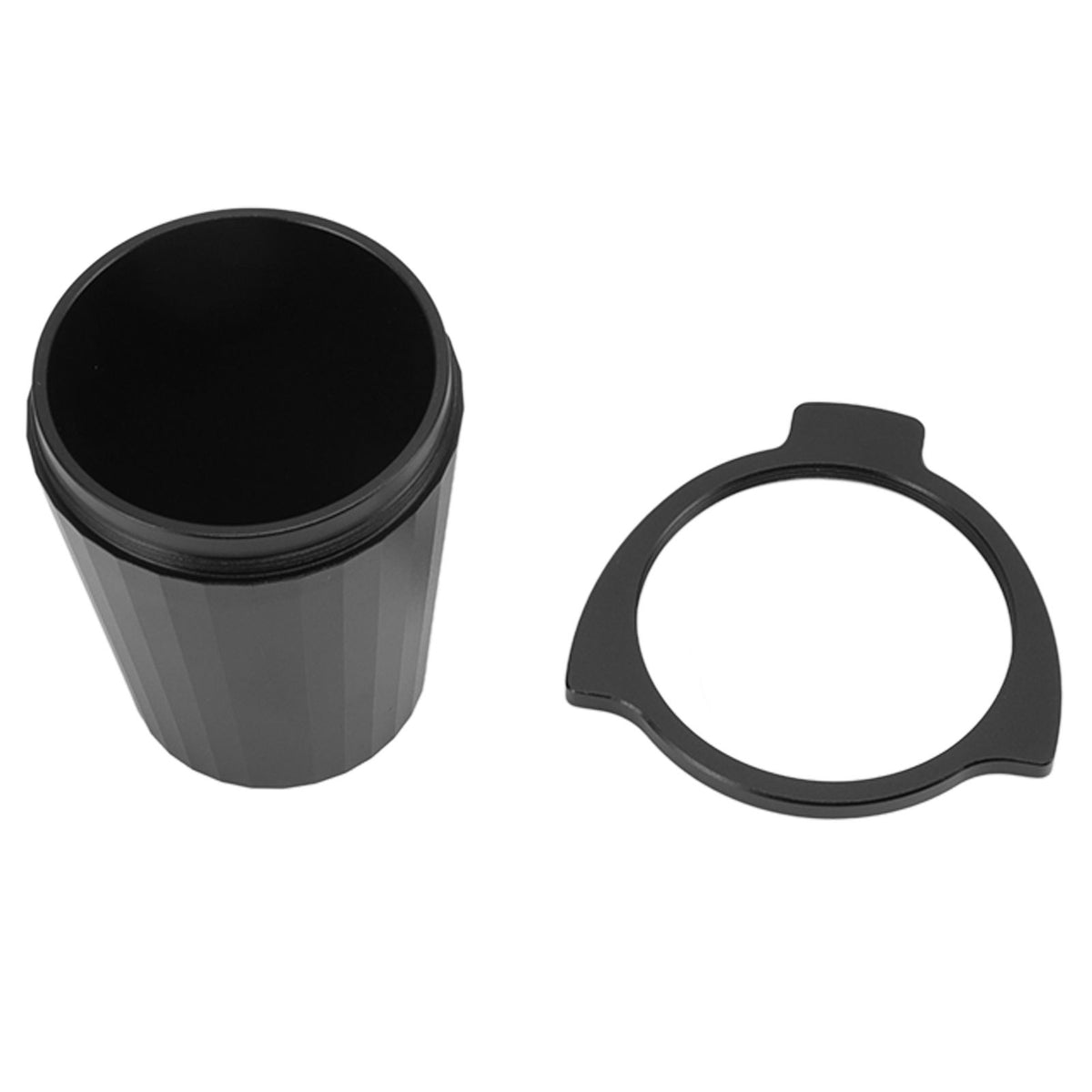 54mm Coffee Dosing Cup Aluminum Alloy Portafilter Dosing Mug for Coffee Maker Machine Black