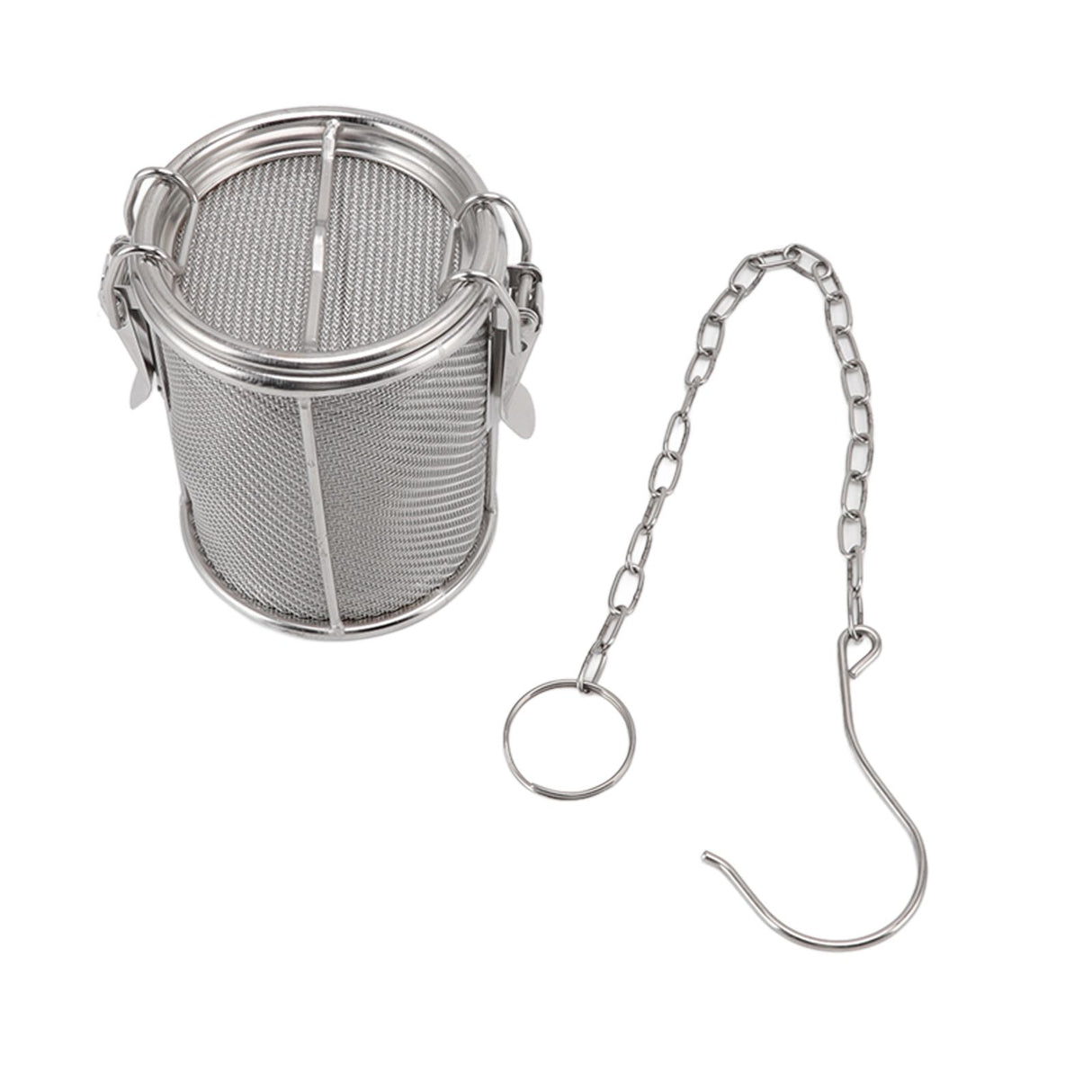 Stainless Steel Tea Ball Infuser Stainless Steel Spice Seasoning Strainer with Extended Chain Hook