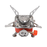 Outdoor Gas Stove Folding Mini Quadrate Stove Cooker Camping Picnic Portable Gas Stove - Front View