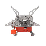 Outdoor Gas Stove Folding Mini Quadrate Stove Cooker Camping Picnic Portable Gas Stove - Rear View