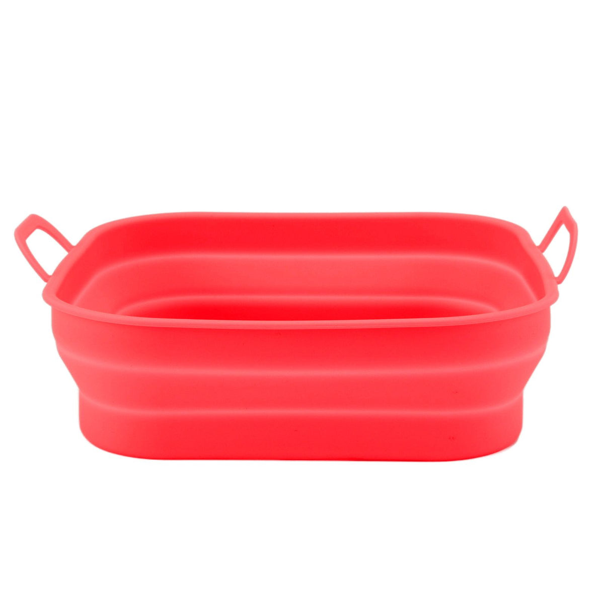 20.5cm Fryer Liners Square Folding Dishwasher Safe Silicone Fryer Pot Basket For Replacement Kitchen Red