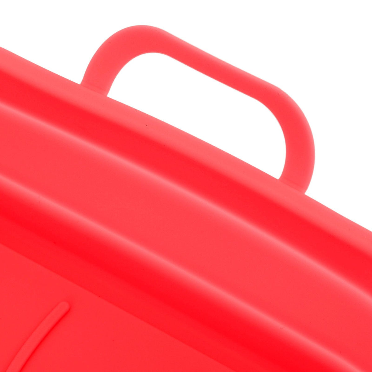 20.5cm Fryer Liners Square Folding Dishwasher Safe Silicone Fryer Pot Basket For Replacement Kitchen Red