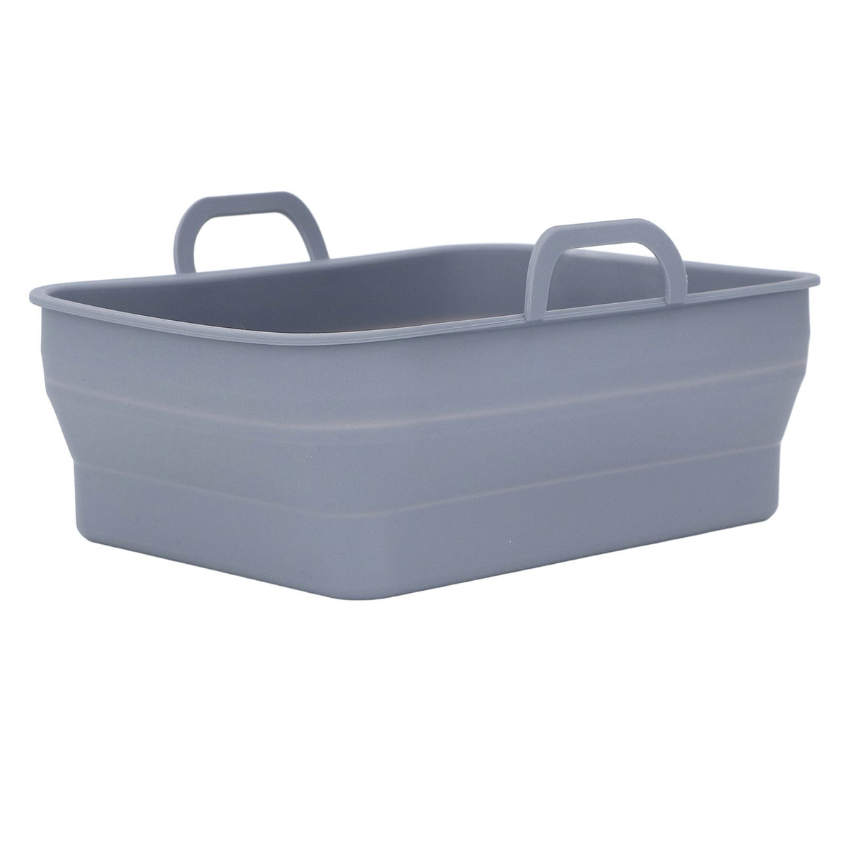 Silicone Air Cooker Pot Rectangular Fryer Liner Tray Replacement for Kitchen Cooking Accessories Grey