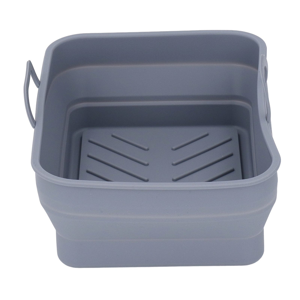 Silicone Air Cooker Pot Rectangular Fryer Liner Tray Replacement for Kitchen Cooking Accessories Grey