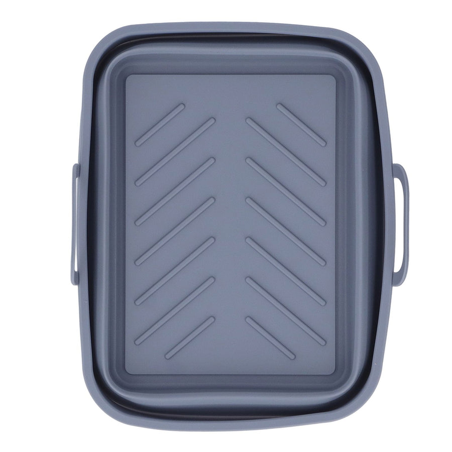 Silicone Air Cooker Pot Rectangular Fryer Liner Tray Replacement for Kitchen Cooking Accessories Grey