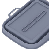 Silicone Air Cooker Pot Rectangular Fryer Liner Tray Replacement for Kitchen Cooking Accessories Grey
