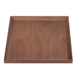 Black Walnut Tray Simple Fashion Serving Tray Serve Tea Fruit Cheese Wine Or Meals Medium Square
