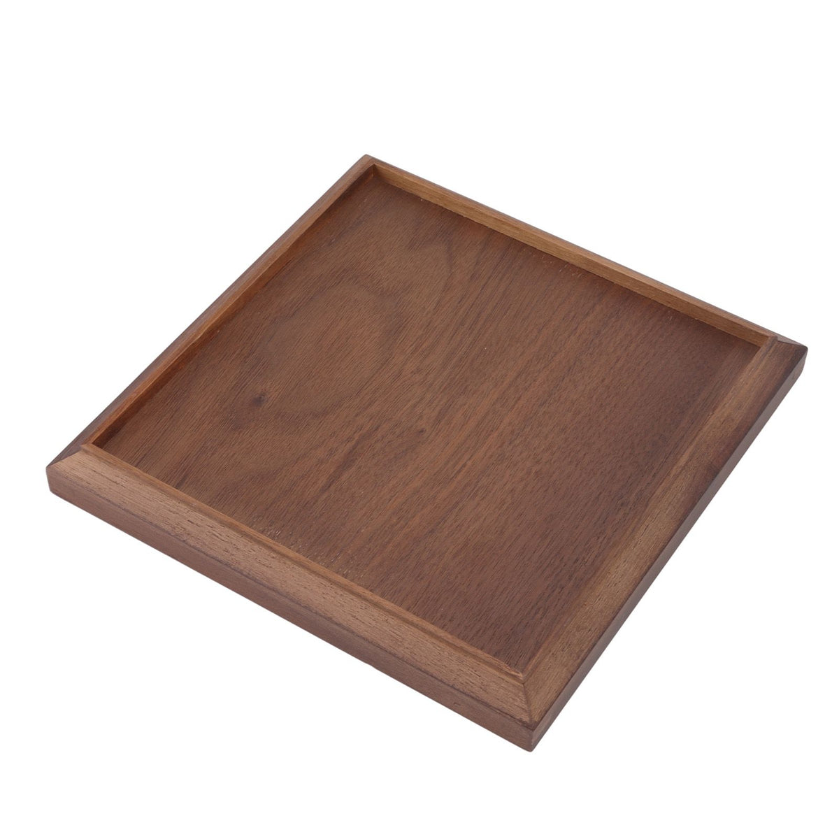 Black Walnut Tray Simple Fashion Serving Tray Serve Tea Fruit Cheese Wine Or Meals Medium Square