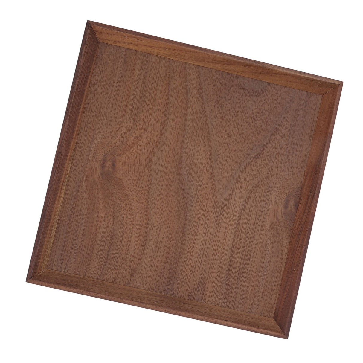 Black Walnut Tray Simple Fashion Serving Tray Serve Tea Fruit Cheese Wine Or Meals Medium Square