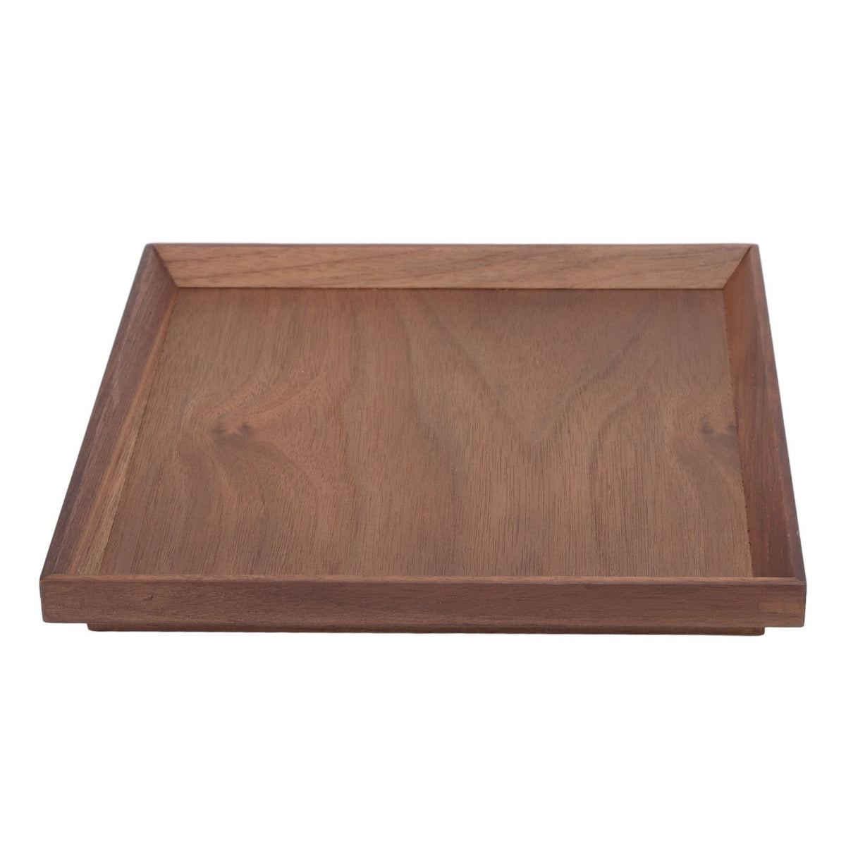 Black Walnut Tray Simple Fashion Serving Tray Serve Tea Fruit Cheese Wine Or Meals Medium Square