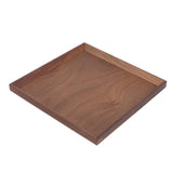 Black Walnut Tray Simple Fashion Serving Tray Serve Tea Fruit Cheese Wine Or Meals Medium Square