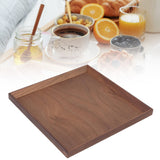 Black Walnut Tray Simple Fashion Serving Tray Serve Tea Fruit Cheese Wine Or Meals Medium Square