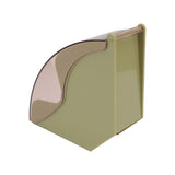 Coffee Filter Paper Storage Box Dustproof Plastic Filter Paper Rack Hand Brewed Coffee Filter Holder with Cover Green