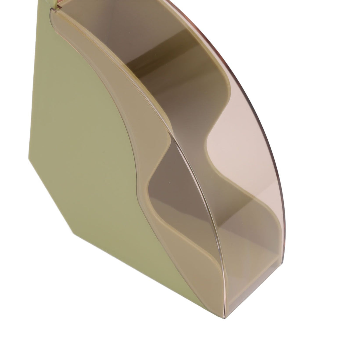 Coffee Filter Paper Storage Box Dustproof Plastic Filter Paper Rack Hand Brewed Coffee Filter Holder with Cover Green