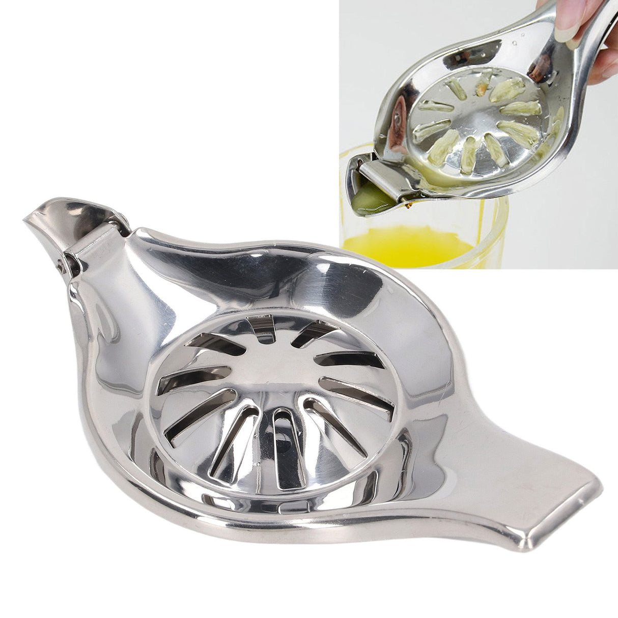 Manual Lemon Juicer 304 Stainless Steel Lemon Lime Squeezer Orange Citrus Press Juicer Kitchen Tools Round