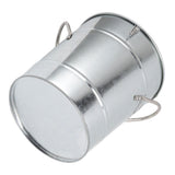 Ice Bucket Round with Ice Shovel Galvanized Sheet Plastic Beer Chiller Bin for Bar Home Wood Color