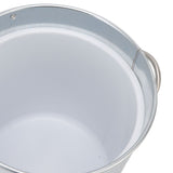 Ice Bucket Round with Ice Shovel Galvanized Sheet Plastic Beer Chiller Bin for Bar Home Wood Color - Extra Image