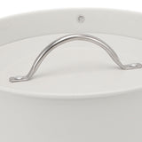 Ice Bucket Round with Ice Shovel Galvanized Sheet Plastic Beer Chiller Bin for Bar Home White