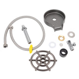 Glass Rinser for Kitchen Sink Bar Accessories High Pressure Spray Wash Sink Glass Cleaner Cup Washer Grey - Front View