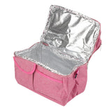 Rose Red Breastmilk Cooler Transport Bag Waterproof Large Double Layer Insulation Lunchbox Shoulder Bag