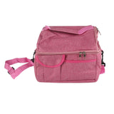 Rose Red Breastmilk Cooler Transport Bag Waterproof Large Double Layer Insulation Lunchbox Shoulder Bag - Close-Up Angle